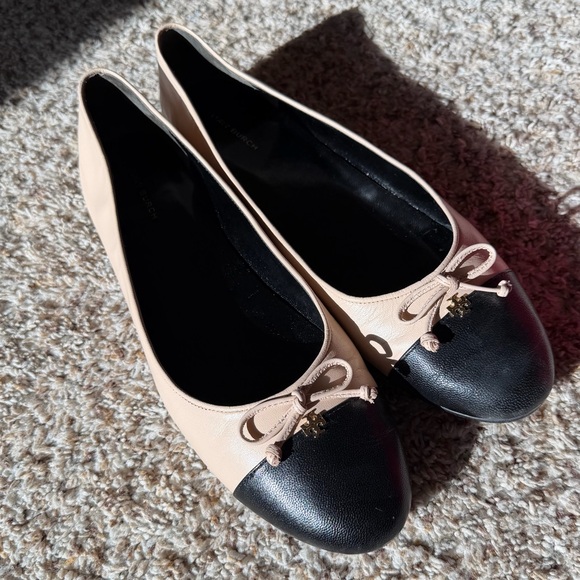 Tory Burch Cap-Toe Ballet Goat Leather Flat - Picture 3 of 12